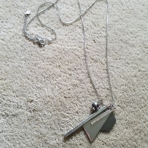 Loft Dangle Silver tone Necklace